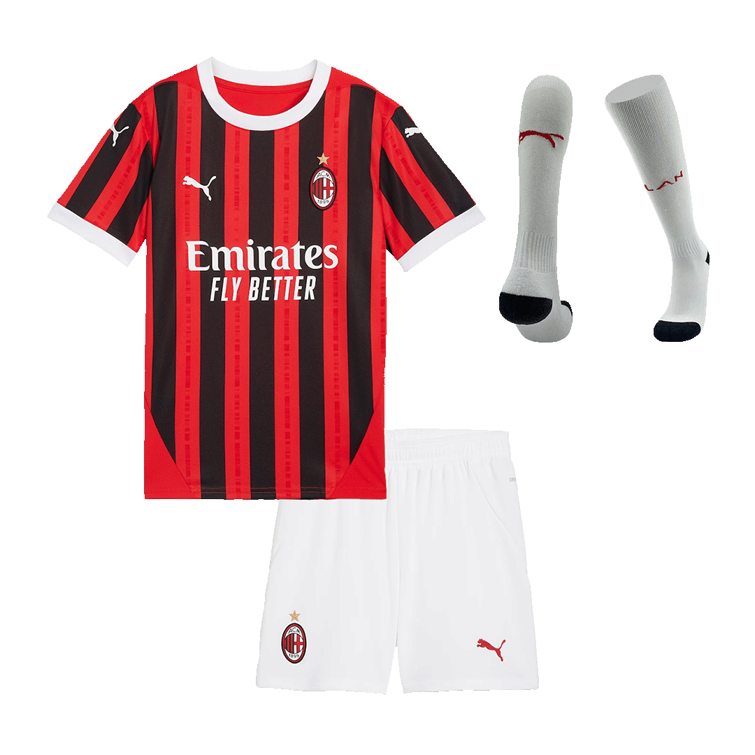 AC Milan Home Kids Soccer Jerseys Full Kit 2024/25