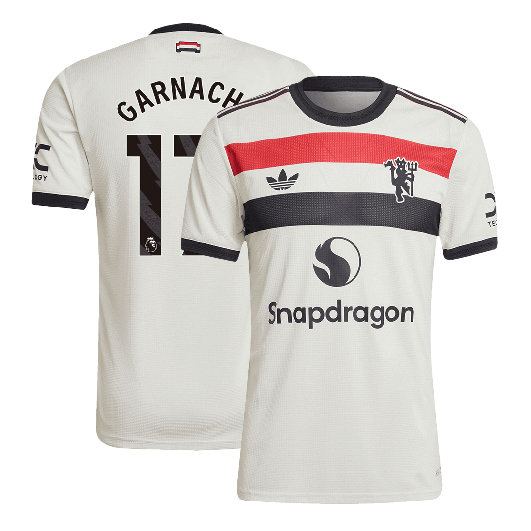 GARNACHO #17 Manchester United Third Away Authentic Soccer Jersey 2024/25
