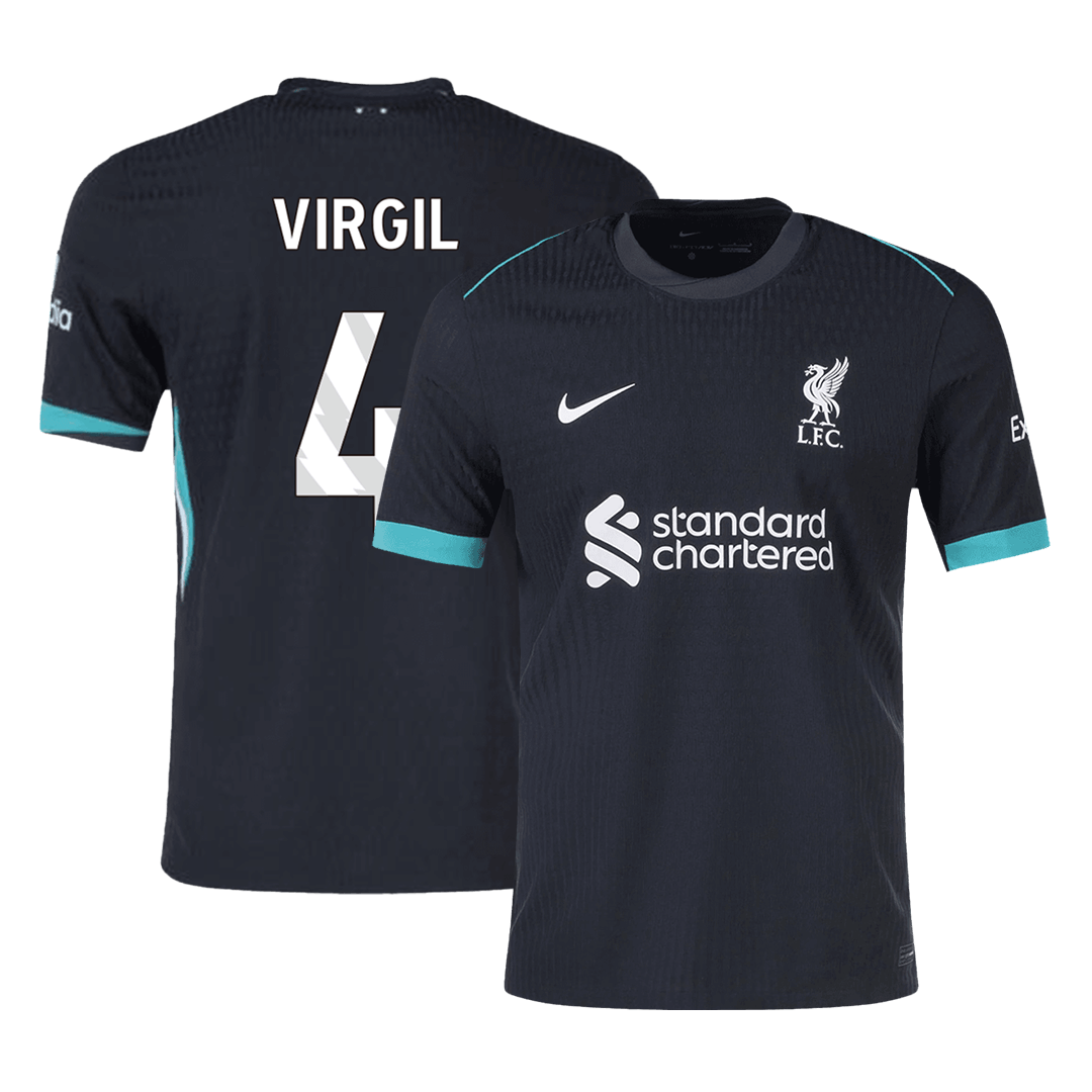 VIRGIL #4 Liverpool Away Authentic Soccer Jersey 2024/25