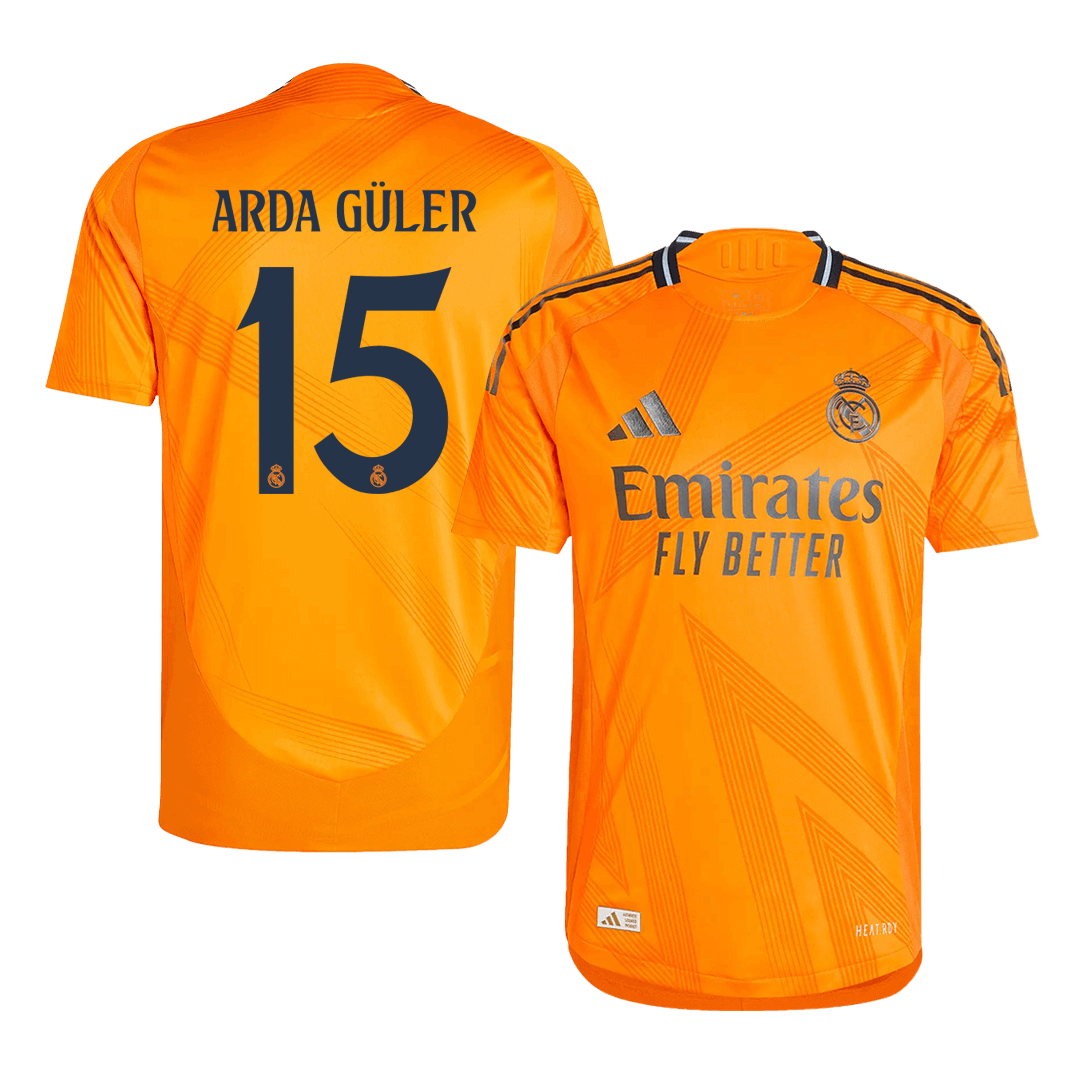 ARDA GÜLER #15 Real Madrid Away Authentic Soccer Jersey 2024/25