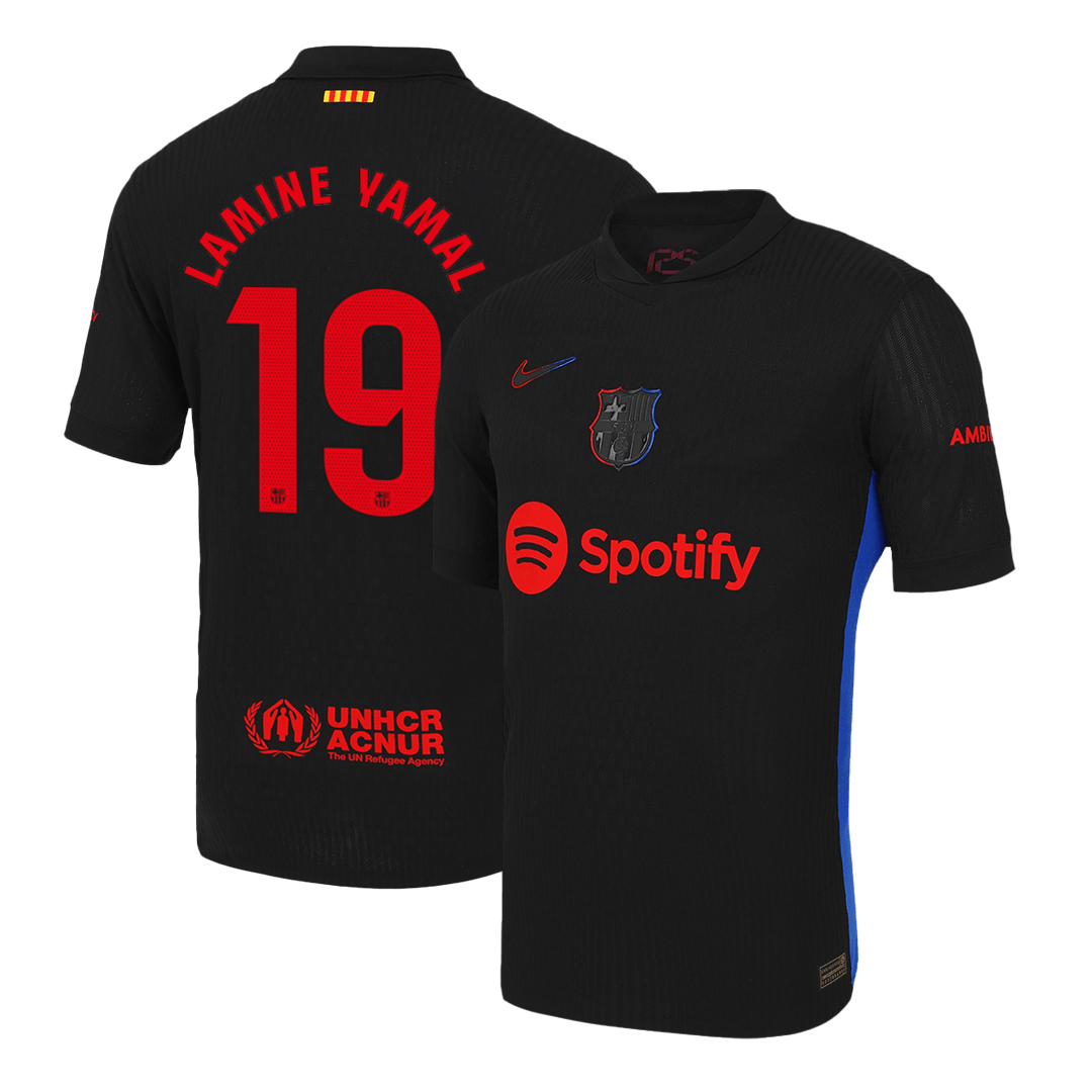 LAMINE YAMAL #19 Barcelona Away Authentic Soccer Jersey 2024/25