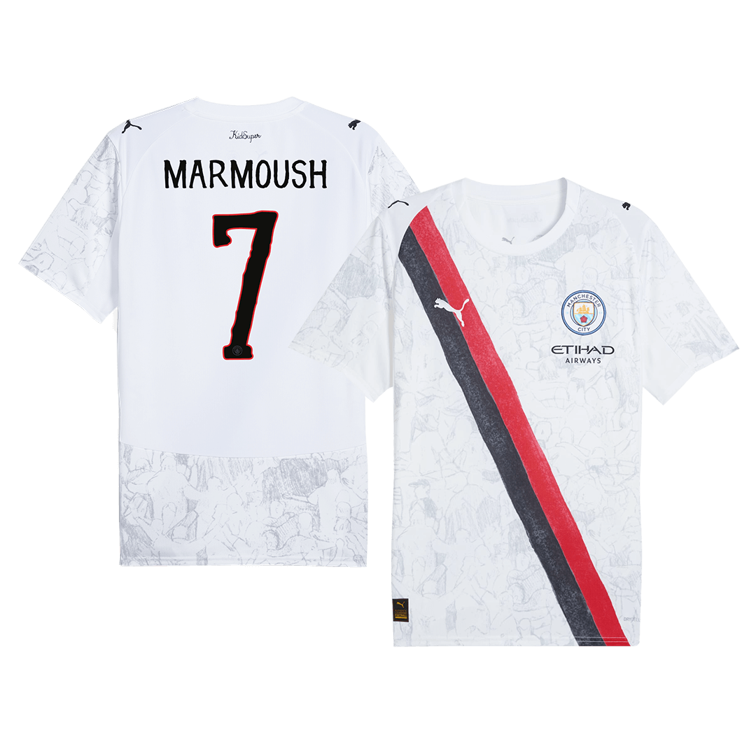 MARMOUSH #7 Manchester City KidSuper Soccer Jersey 2025/26 - Club World Cup