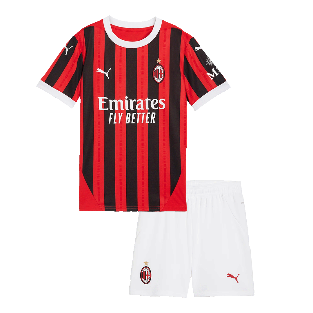 AC Milan Home Kids Soccer Jerseys Kit 2024/25