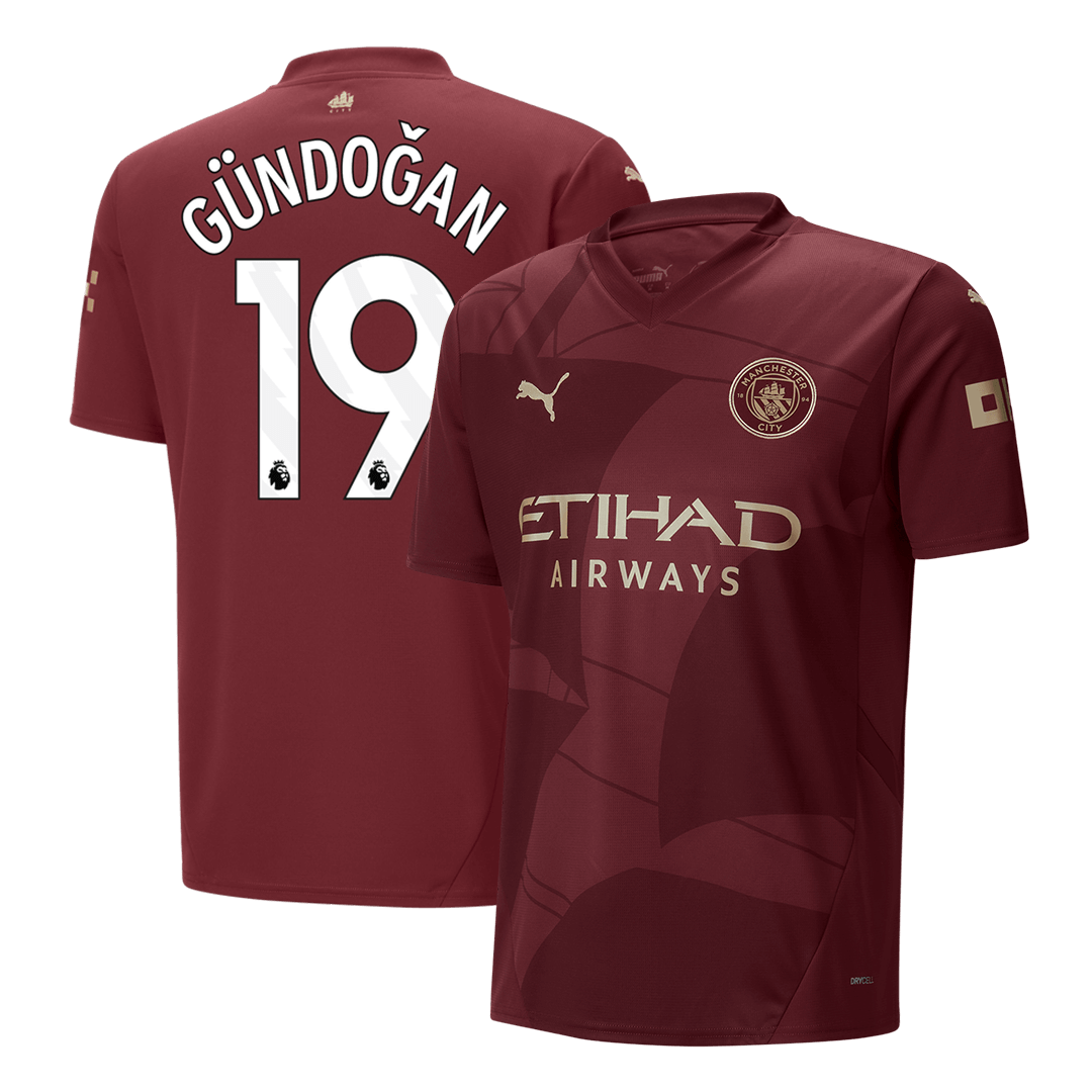 GÜNDOĞAN #19 Manchester City Third Away Soccer Jersey 2024/25