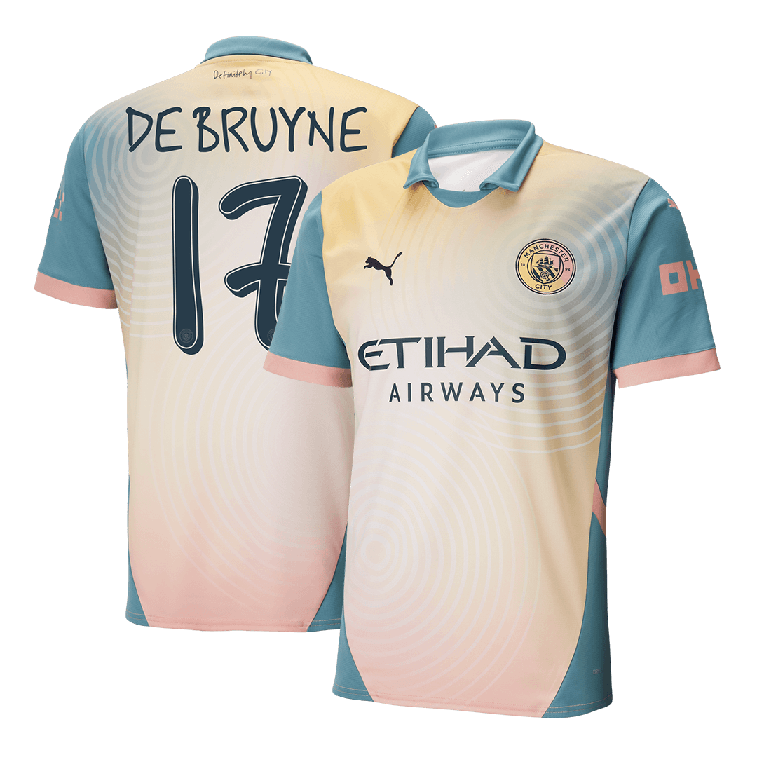 DE BRUYNE #17 Manchester City Fourth Away Soccer Jersey 2024/25 - Definitely City