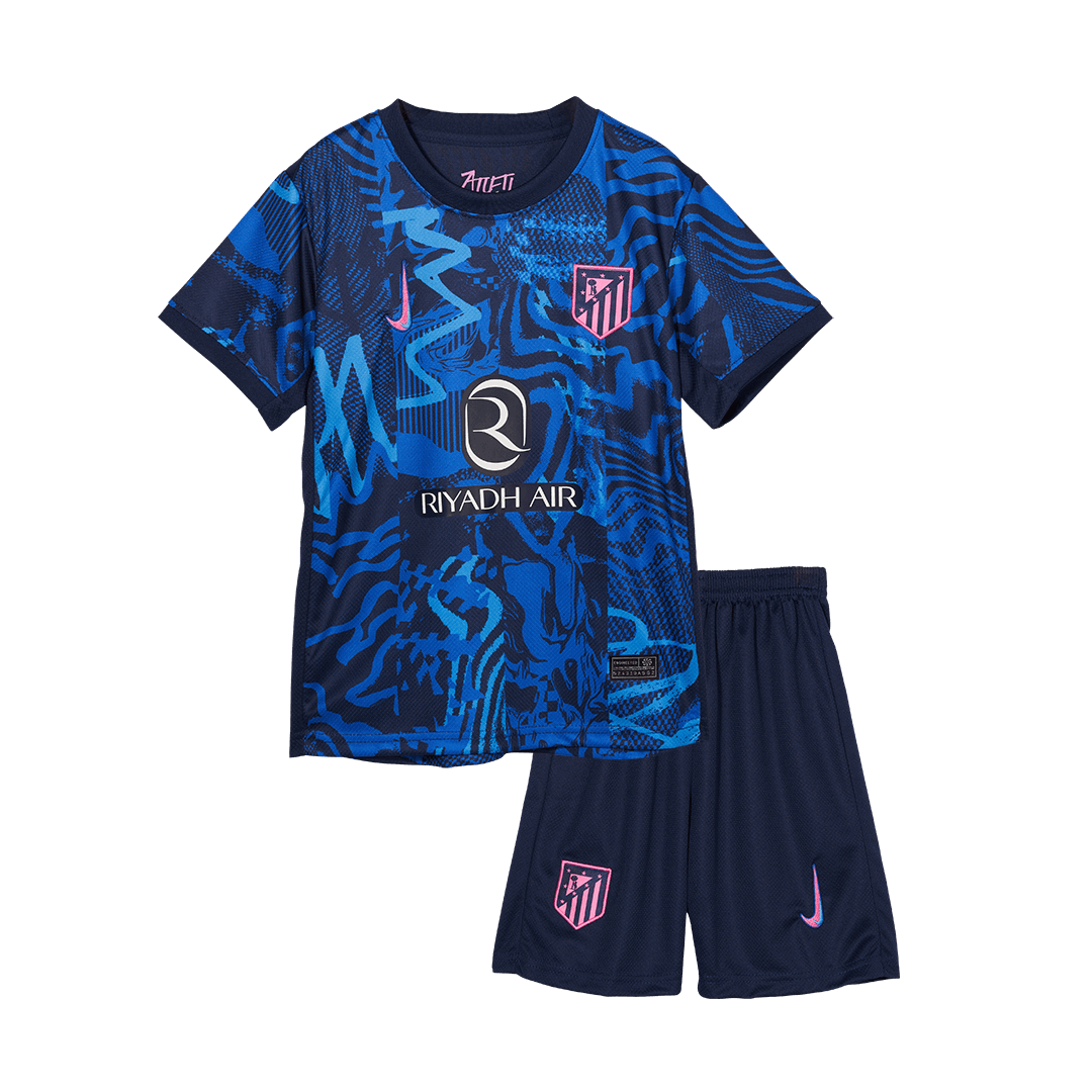 Atletico Madrid Third Away Kids Soccer Jerseys Kit 2024/25