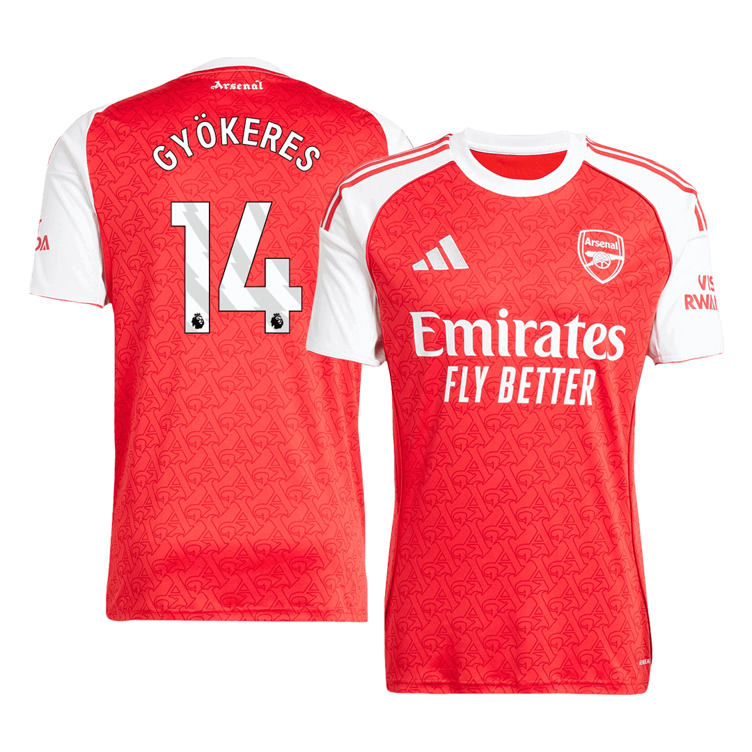 GYÖKERES #14 Arsenal Home Soccer Jersey 2025/26