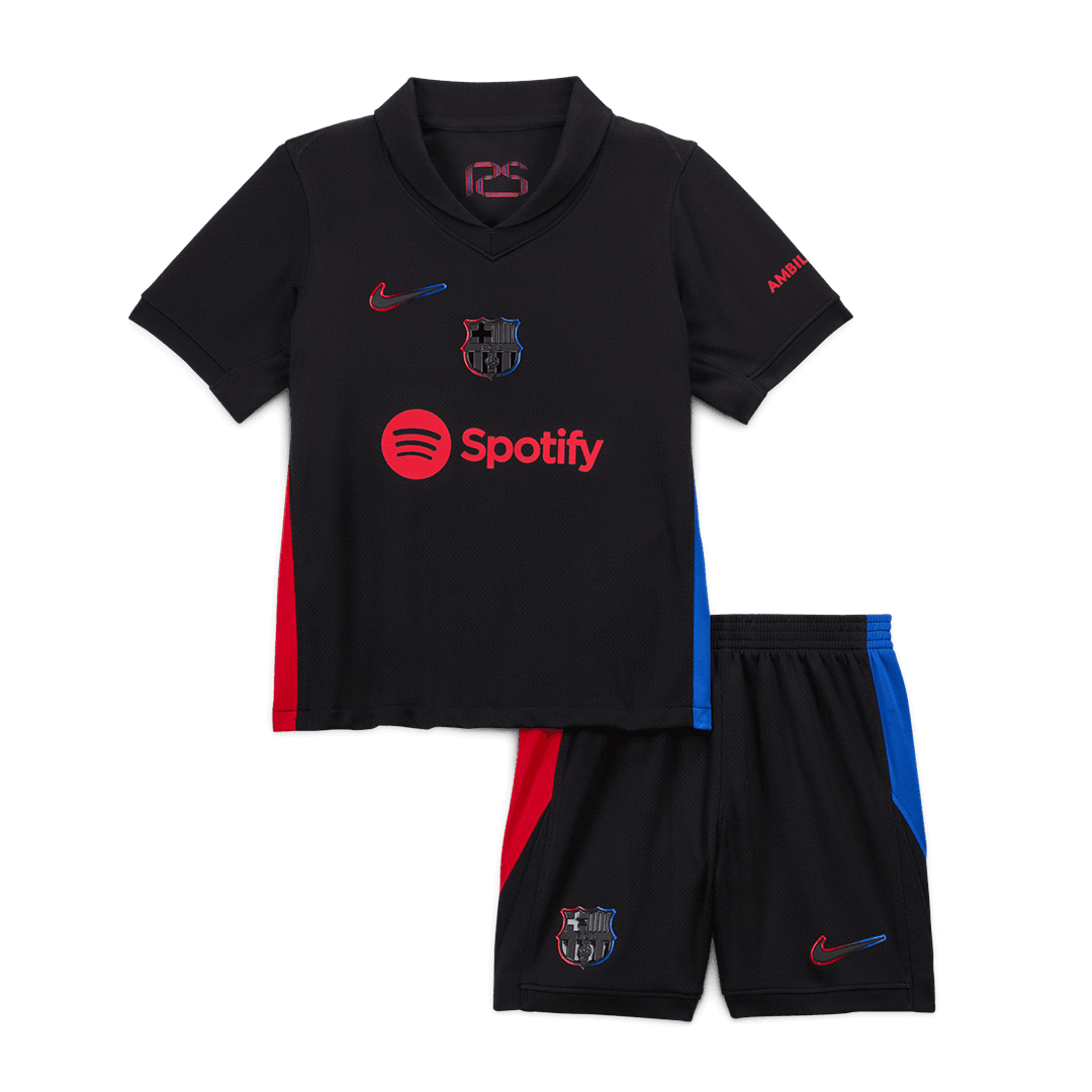 Barcelona Away Kids Soccer Jerseys Kit 2024/25