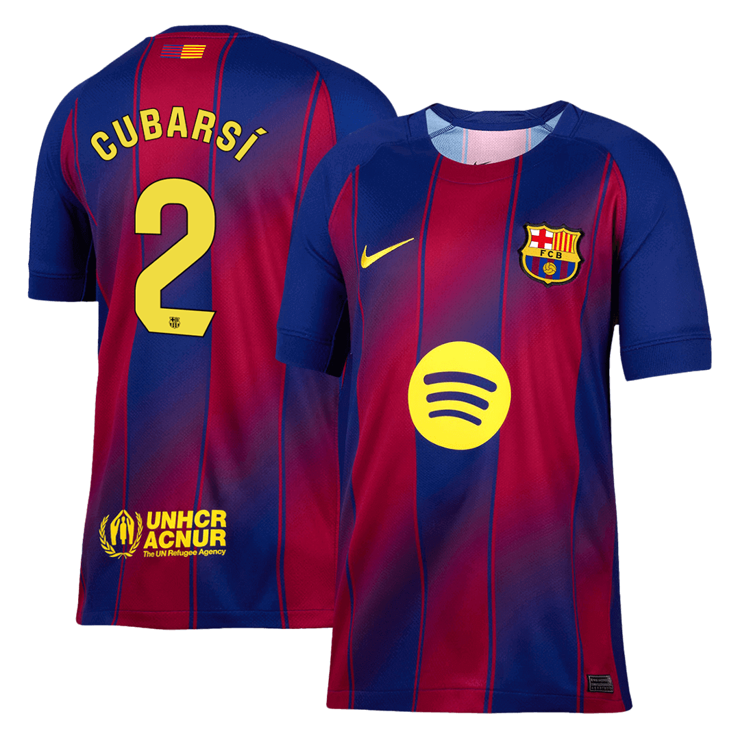 CUBARSÍ #2 Barcelona Home Soccer Jersey 2025/26