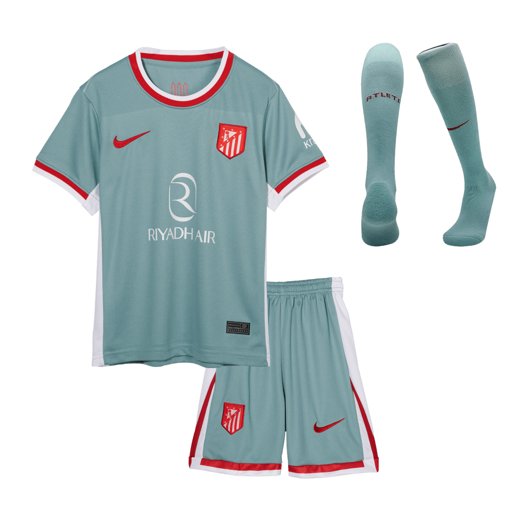Atletico Madrid Away Kids Soccer Jerseys Full Kit 2024/25