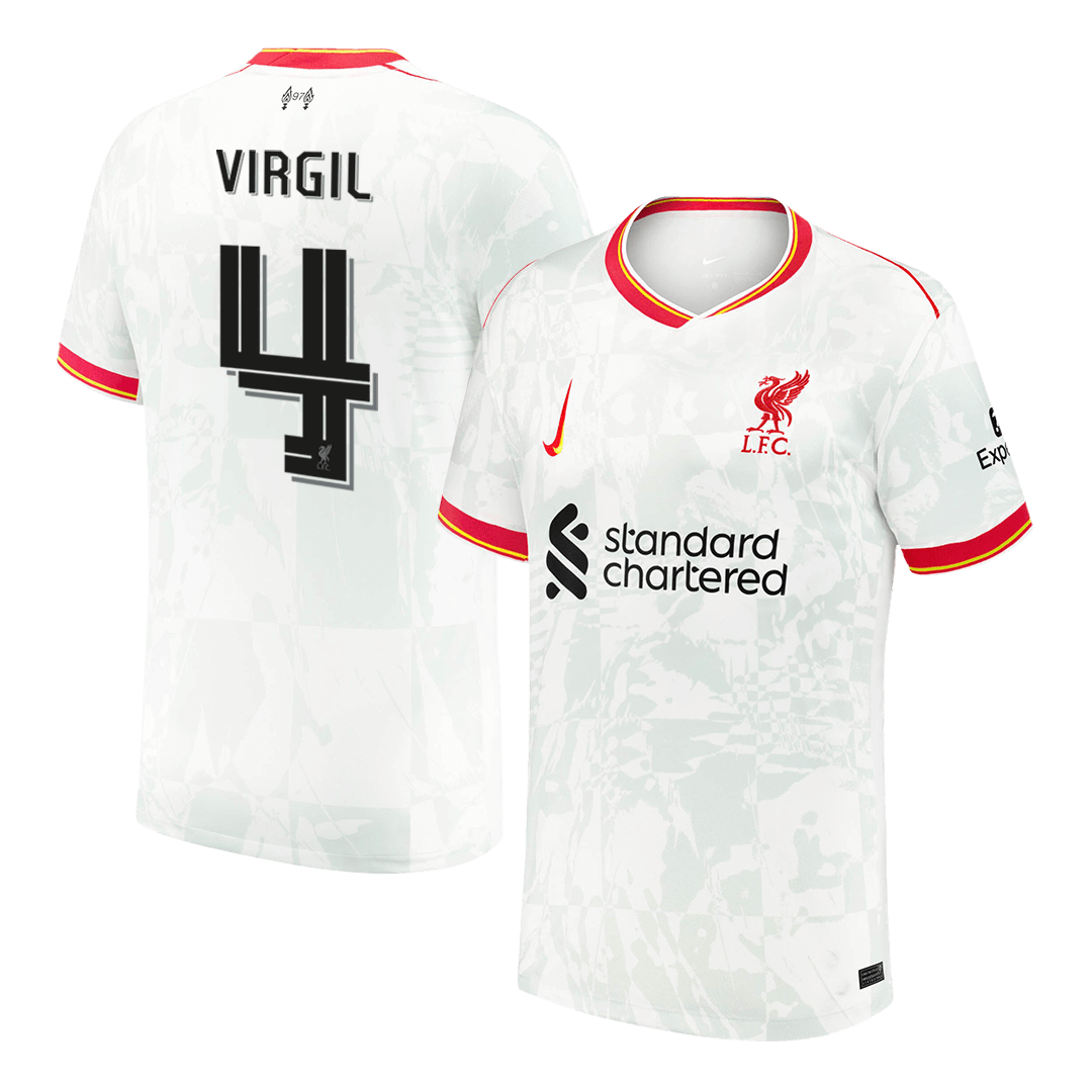 VIRGIL #4 Liverpool Third Away Soccer Jersey 2024/25 - UCL
