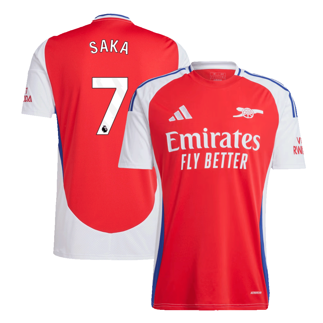 SAKA #7 Arsenal Home Soccer Jersey 2024/25