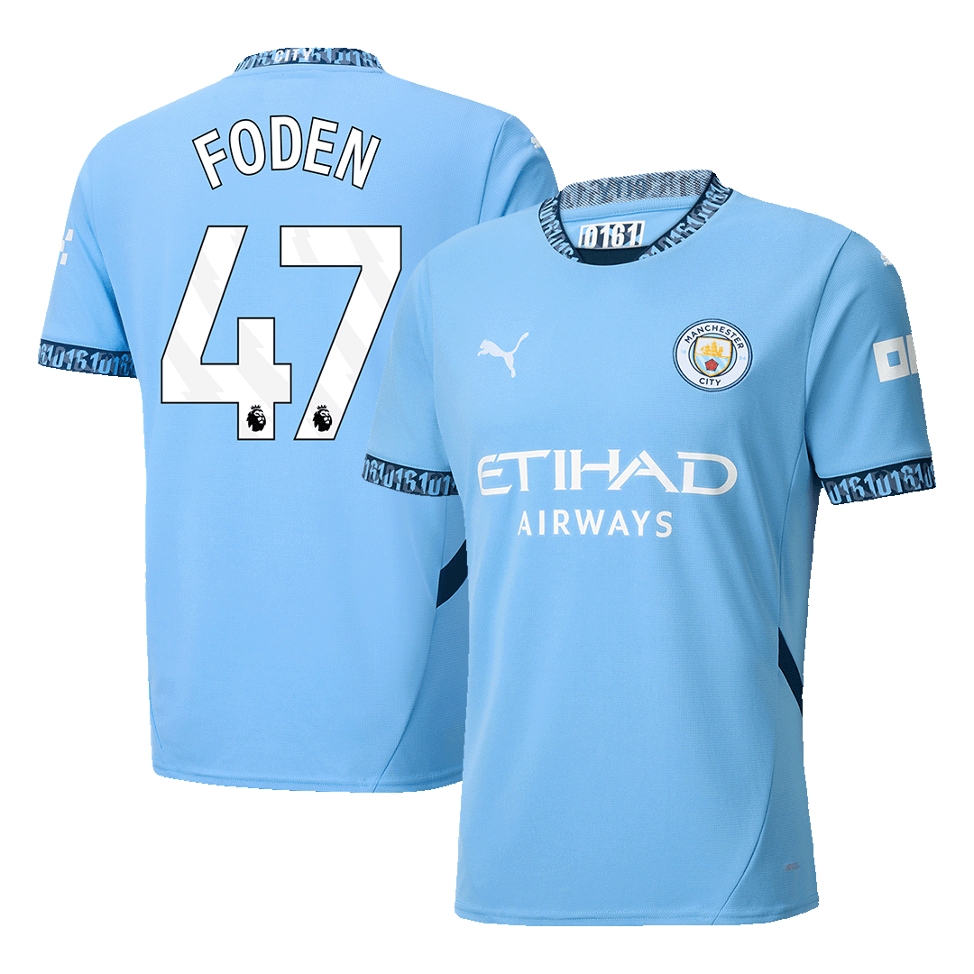 FODEN #47 Manchester City Home Soccer Jersey 2024/25