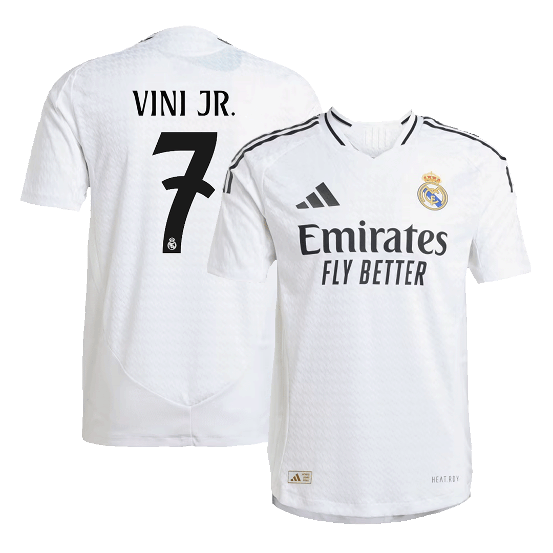 VINI JR. #7 Real Madrid Home Authentic Soccer Jersey 2024/25