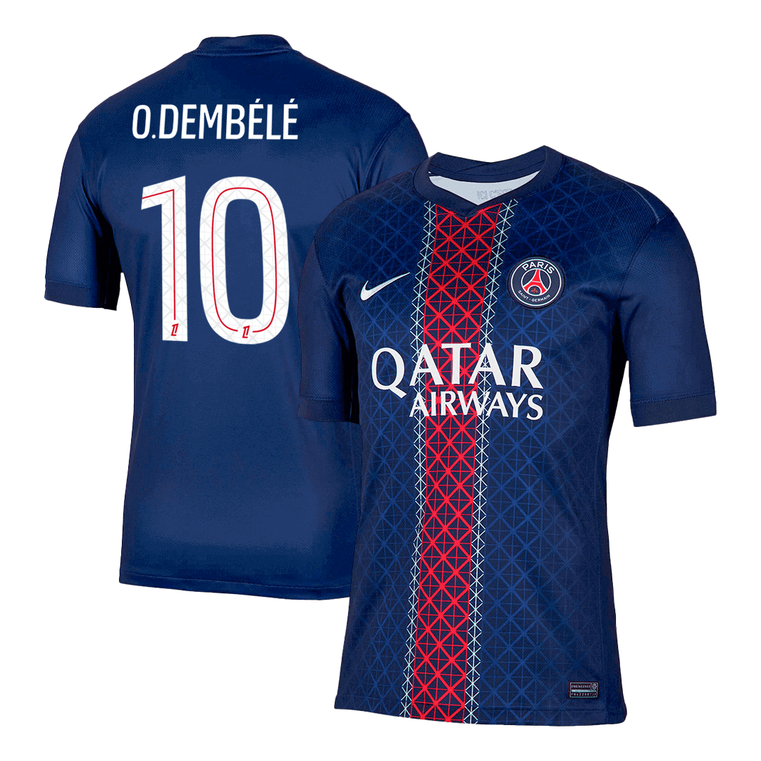 O.DEMBÉLÉ #10 PSG Home Soccer Jersey 2025/26