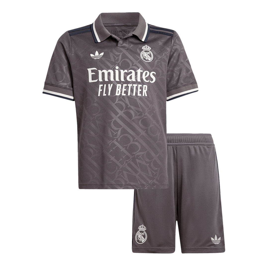Real Madrid Third Away Kids Soccer Jerseys Kit 2024/25