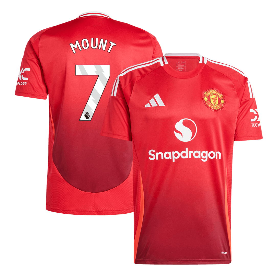 MOUNT #7 Manchester United Home Soccer Jersey 2024/25