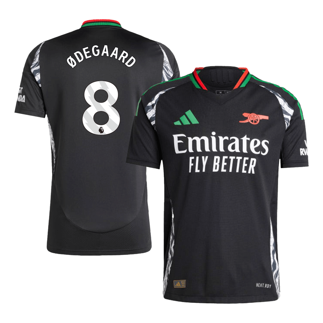 ØDEGAARD #8 Arsenal Away Authentic Soccer Jersey 2024/25