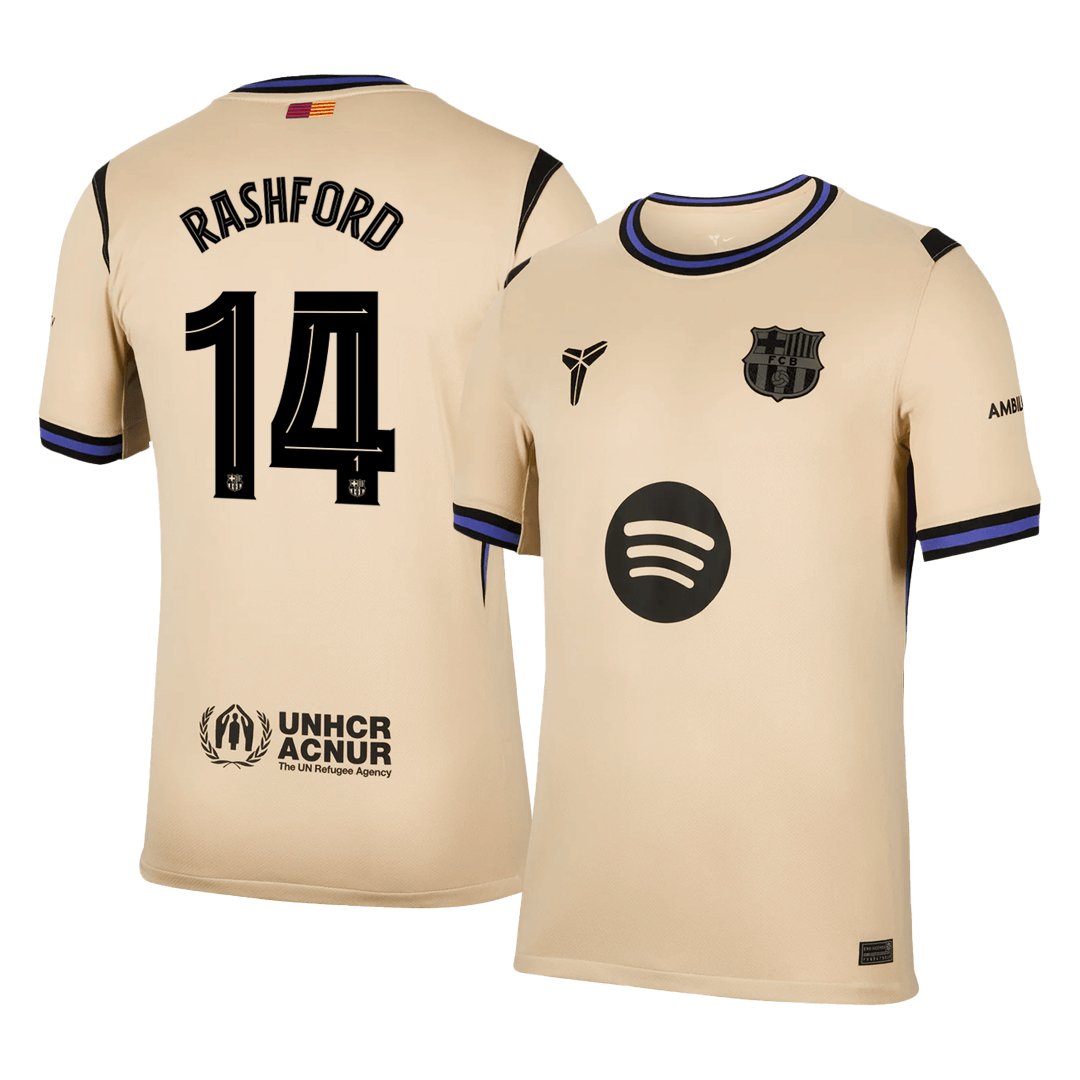 RASHFORD #14 Barcelona Away Soccer Jersey 2025/26 -UCL