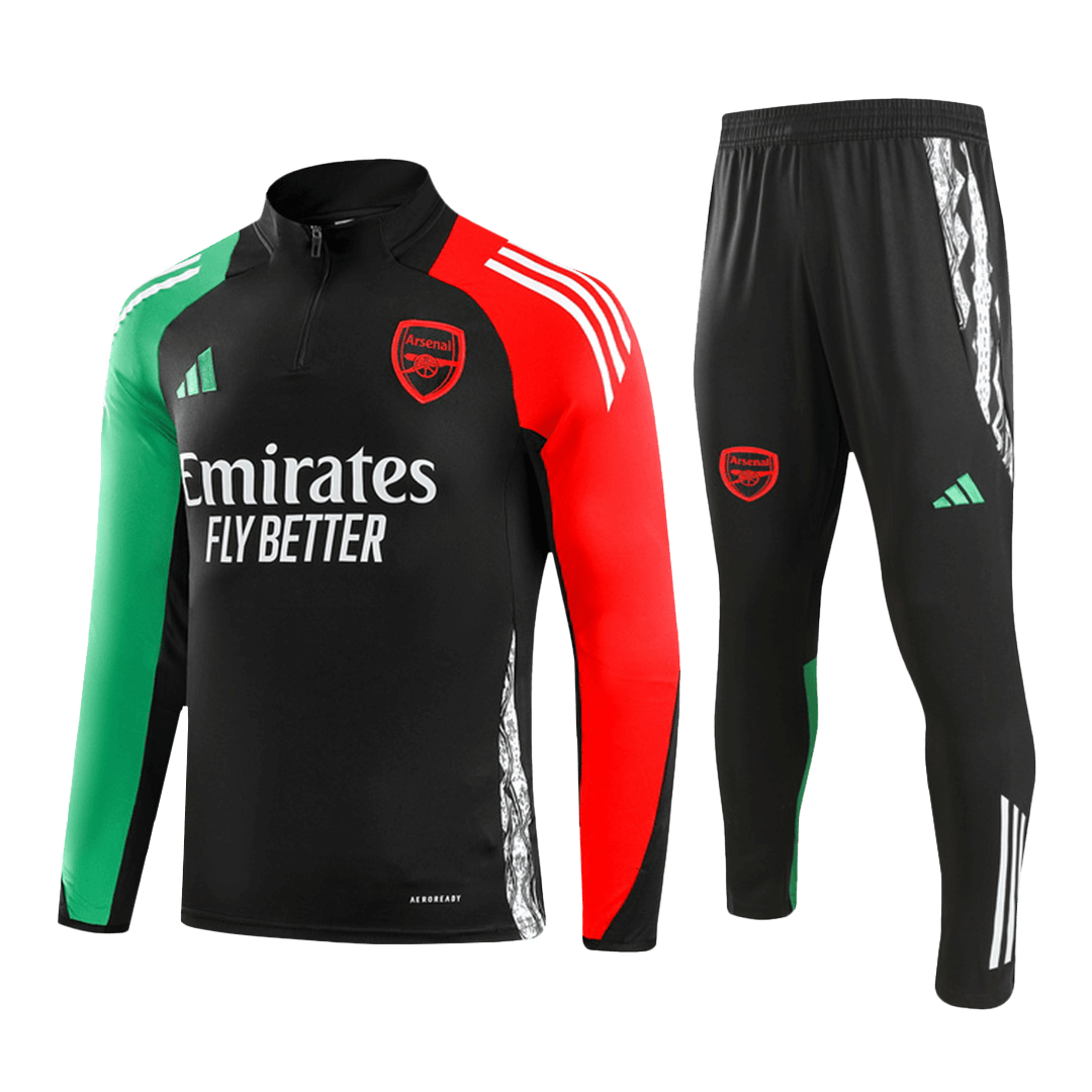 Arsenal 1/4 Zip Tracksuit 2024/25 Black