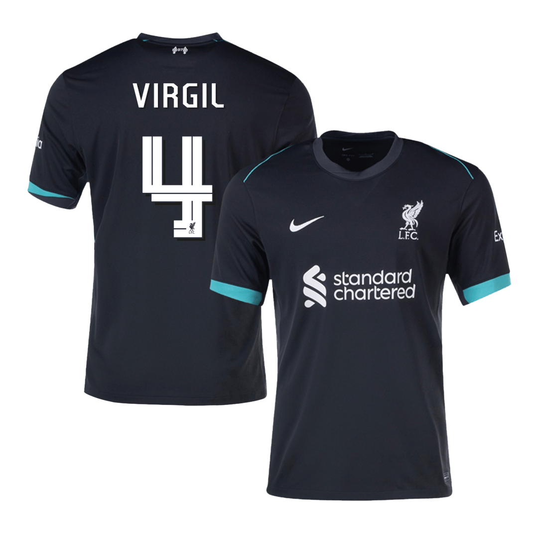 VIRGIL #4 Liverpool Away Soccer Jersey 2024/25 - UCL